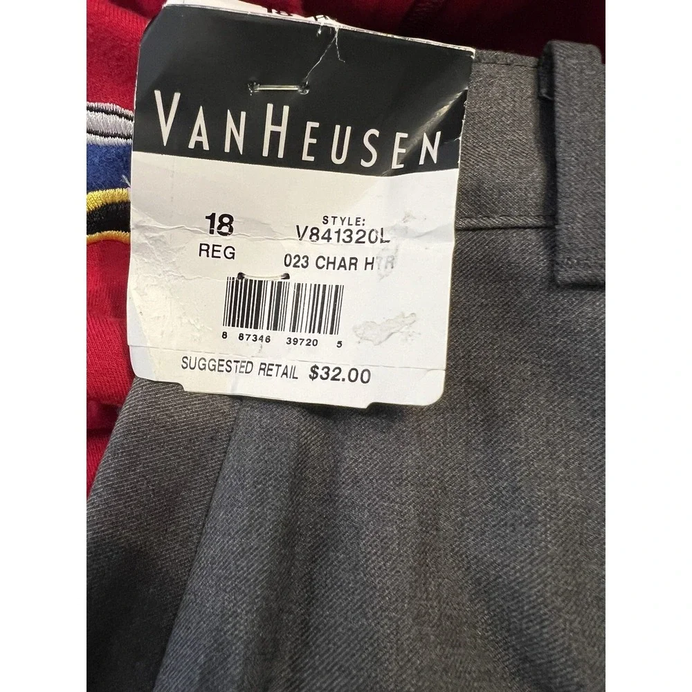 Van Heusen Boys Dress Pants Size 18 Gray‎